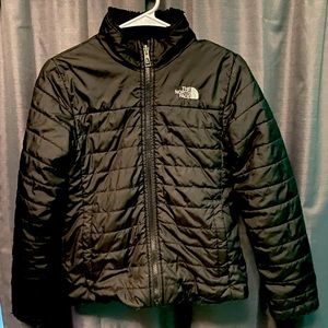 Youth Girls Medium North Face Reversible Jacket
